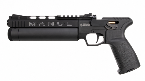 Czarny pistolet pneumatyczny MANUL na białym tle.png