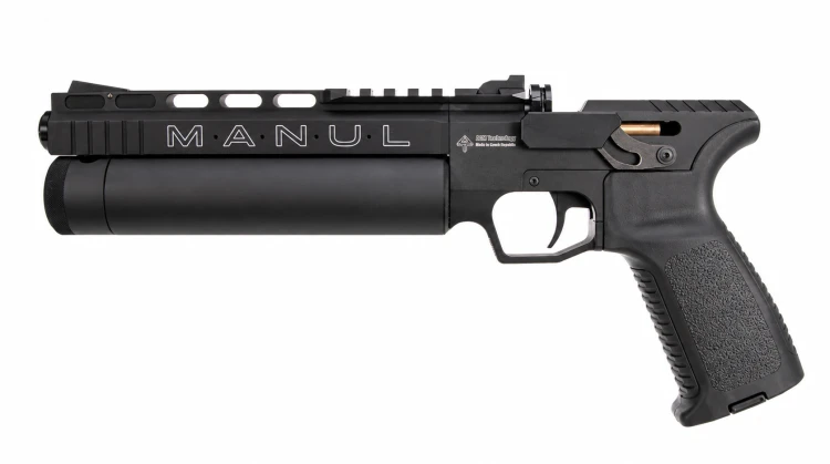 Czarny pistolet pneumatyczny MANUL na białym tle.png