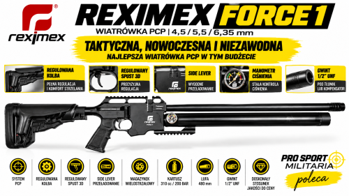 Reklama wiatrówki PCP Reximex Force 1.png