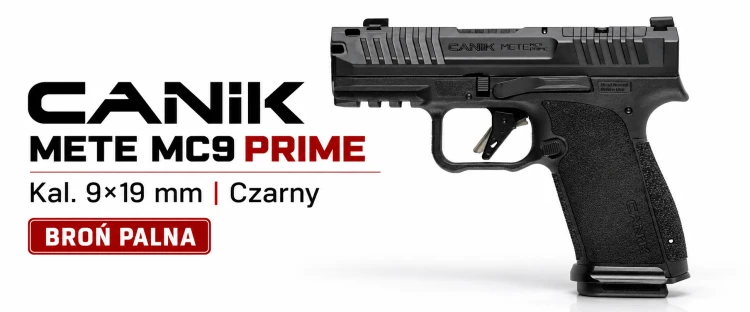 Elegancki baner pistoletu Canik METE MC9 Prime.png